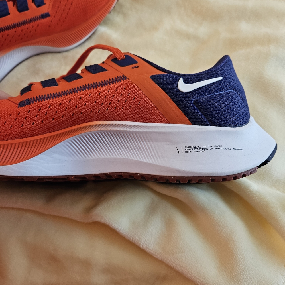 NEW! Nike Pegasus CLEMSON Orange and Purple Sneakers 8.5 M 10 W - Picture 10 of 10